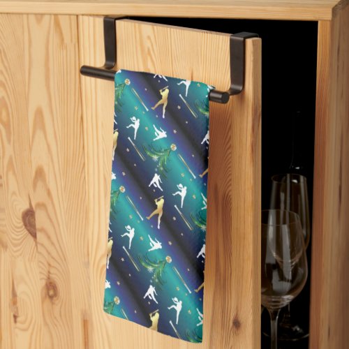 Baseball Girls Softball Christmas Kitchen Towel