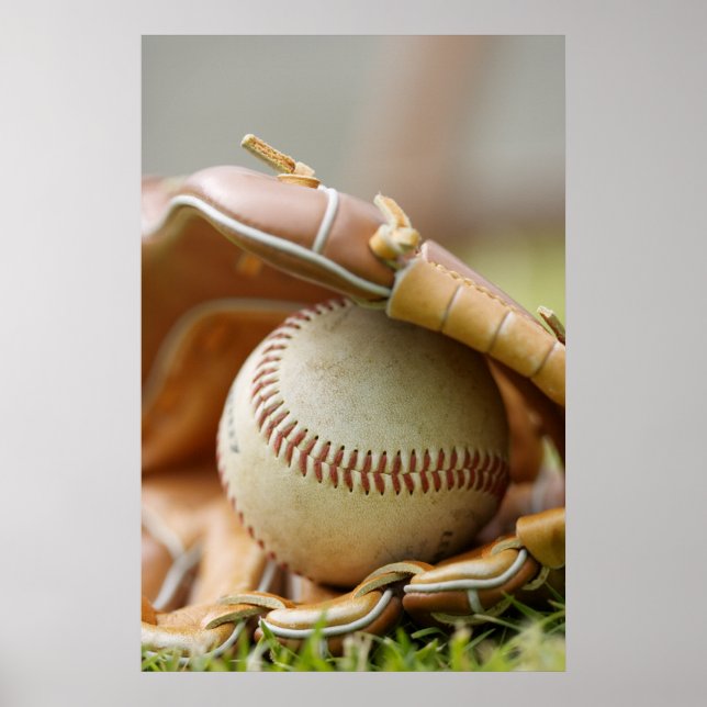 Baseball Glove and Ball Poster (Front)