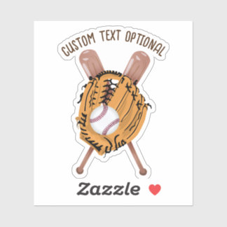 Baseball, Glove and Bats Sticker