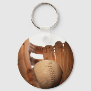 Baseball Glove & Ball Keychain
