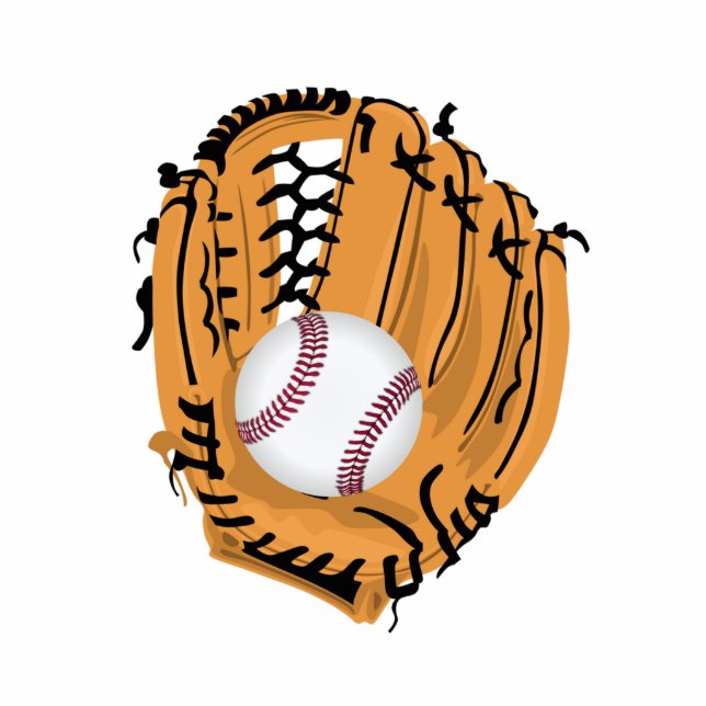 Baseball, Glove, Bats Christmas Ornament (Front)