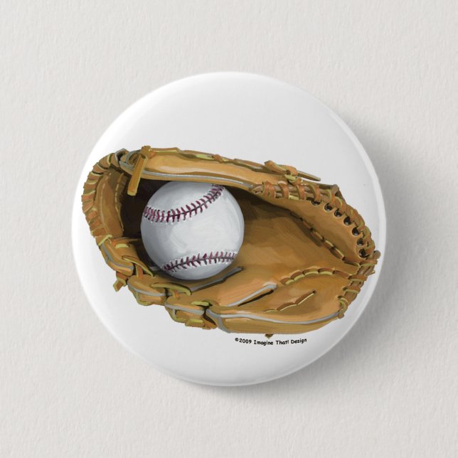 Baseball Glove Button (Front)