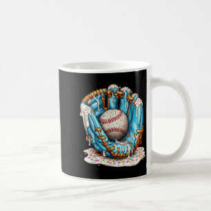 Baseball Glove Ice Cream Drip With Sprinkles Men B Coffee Mug