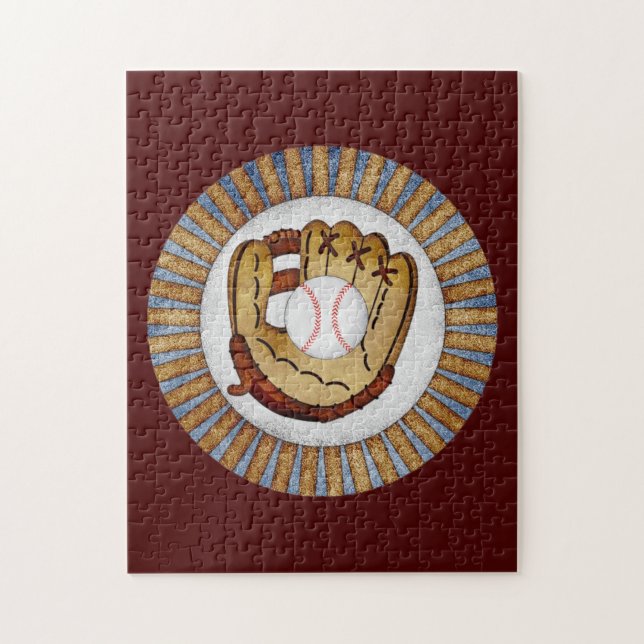 Baseball Glove Jigsaw Puzzle - Sports Theme Games (Vertical)