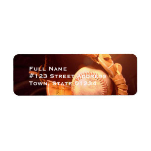 Baseball Glove Mailing Labels