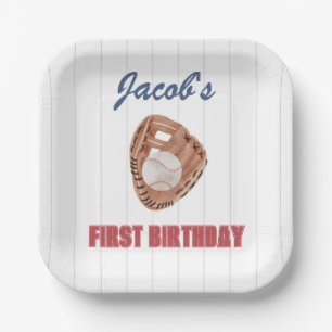 Baseball Glove Paper Plate