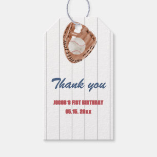 Baseball glove square rectangle Tag