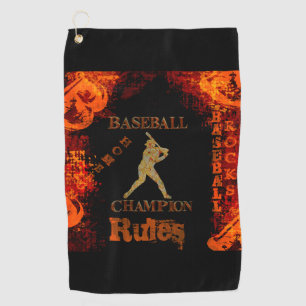 Baseball golf towel