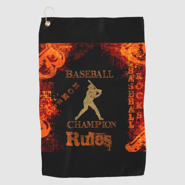 Baseball   golf towel (Front)