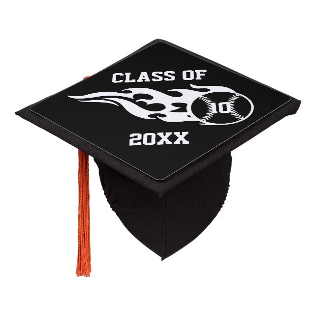 Baseball grad cap topper (Angled)