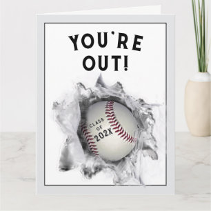 Baseball Graduation 2026 Card