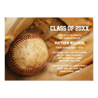 Baseball Graduation Invitations 4