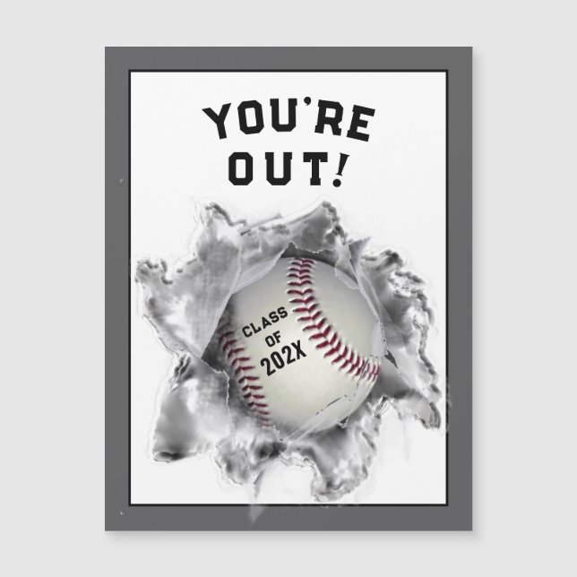 Baseball Graduation Gift Card (Front)