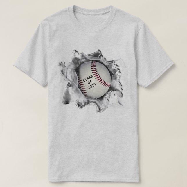 Baseball Graduation Gift T-Shirt (Design Front)