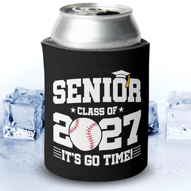 Baseball Graduation Go Time Senior Class of 2027 Can Cooler (Creator Uploaded)