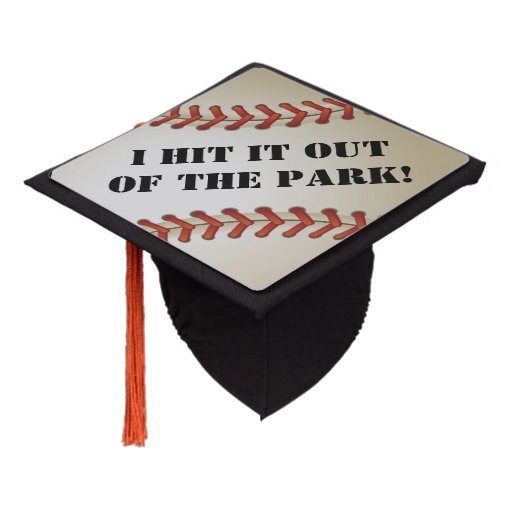 Baseball Graduation Grad Hat Design | Zazzle