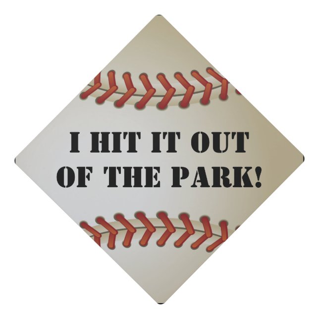 Baseball Graduation  Grad Hat Design (Front)