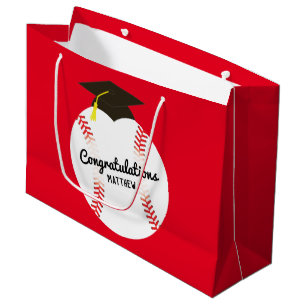 Baseball Graduation Party Sports Large Gift Bag