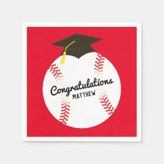 Baseball Graduation Party Sports Napkins