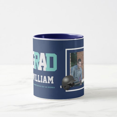 Baseball GRADUATION PHOTO Gift Personalized Mug