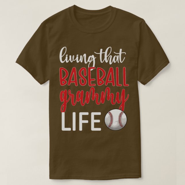 Baseball Grammy Life Baseball Grandma Grammy  T-Shirt (Design Front)