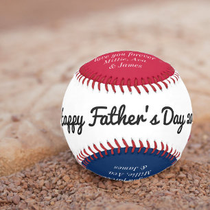 Baseball Grandad Red White Blue Custom Baseball
