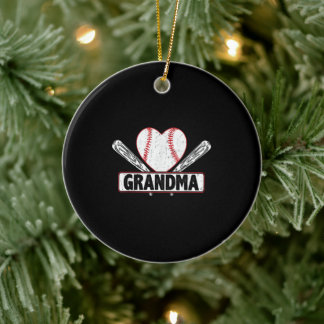 Baseball Grandma | Family Baseball Lovers Ceramic Ornament