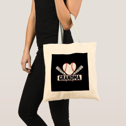 Baseball Grandma  Family Baseball Lovers Tote Bag