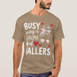 Baseball Grandma Grandmother Grandparents Day fami T-Shirt