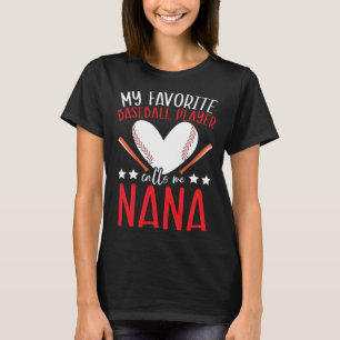 Baseball Grandma Grandmother Granny Grandparents D T-Shirt
