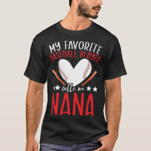 Baseball Grandma Grandmother Granny Grandparents D T-Shirt