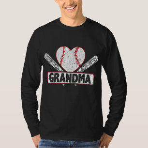 Baseball Grandma Matching Family Softball Baseball T-Shirt