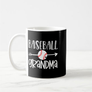 Baseball Grandma Shirt From Grandson Cute Arrow Coffee Mug