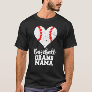 Baseball Grandmama Baseball Heart Grandma T-Shirt