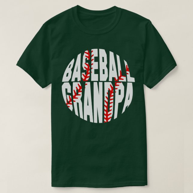 Baseball Grandpa  T-Shirt (Design Front)