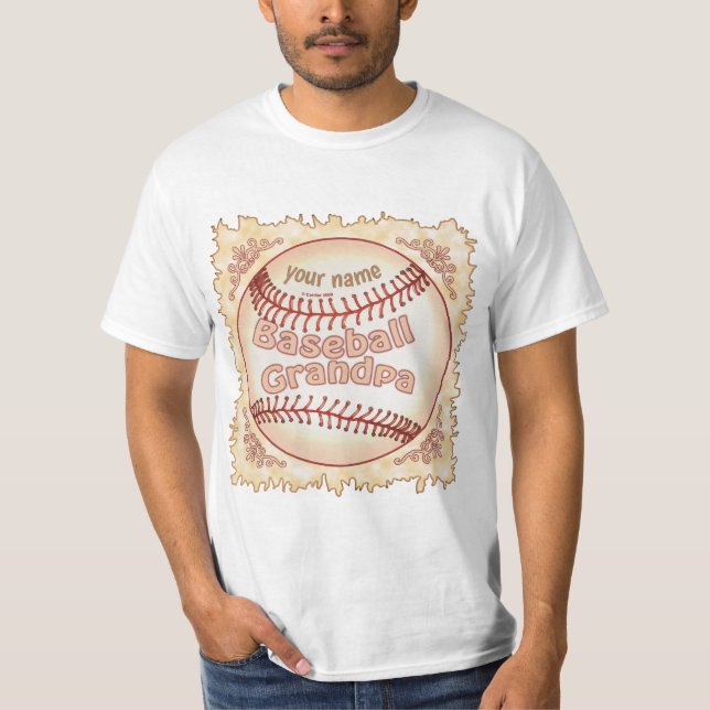 Baseball Grandpa  T-Shirt (Front)