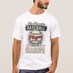 Baseball Grandpa Vintage Engraving Shirt Design_1