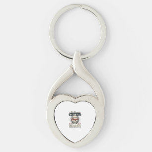 Baseball Grandpa Vintage Engraving Shirt Design_1 Keychain