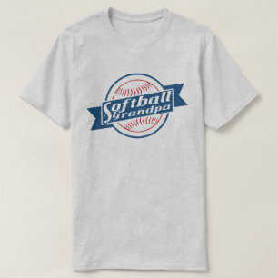Baseball Grandpa, With Back Print T-Shirt