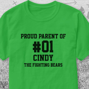 Baseball Green Black Team T-Shirt