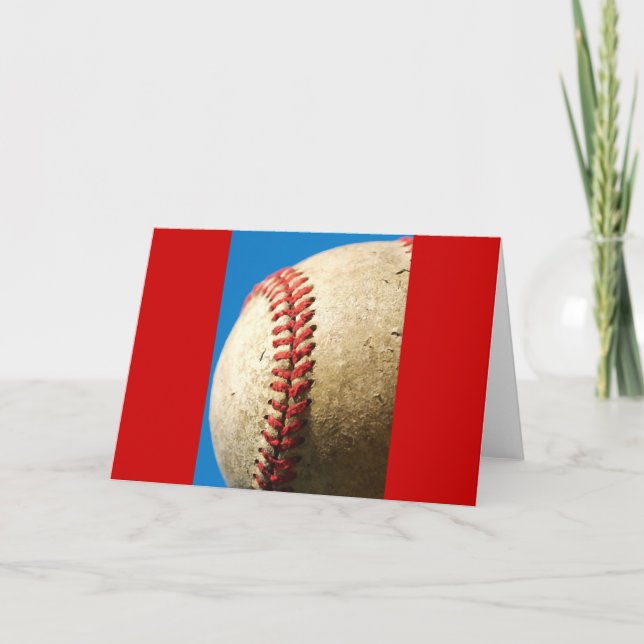 Baseball Greeting Card (Front)
