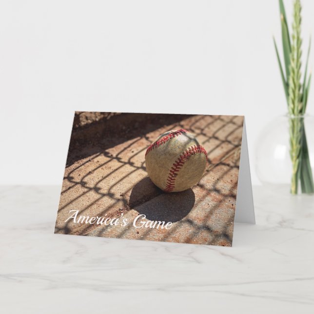 Baseball Greeting Card (Front)