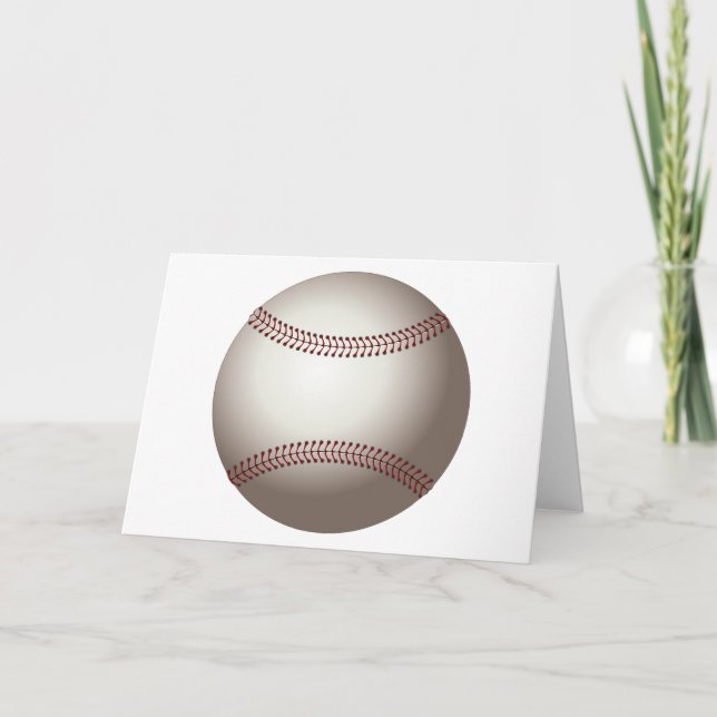 Baseball Greeting Card (Front)