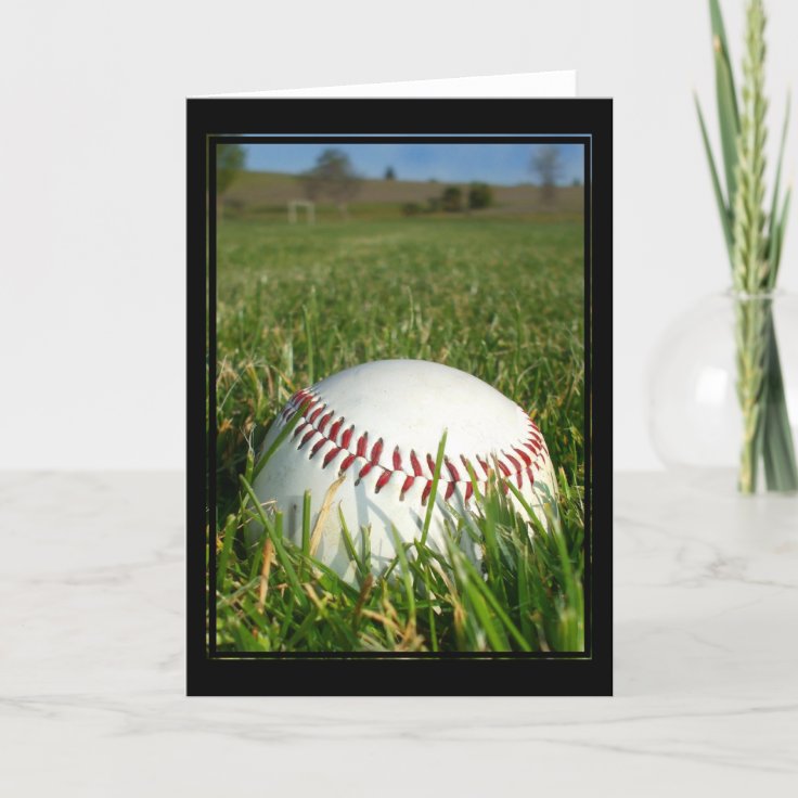 Baseball greeting card | Zazzle