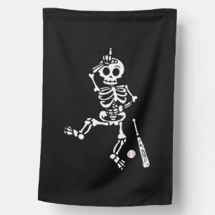 Baseball Halloween baseball House Flag