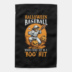 Baseball Halloween Trick Or Treat Baseball Player Garden Flag