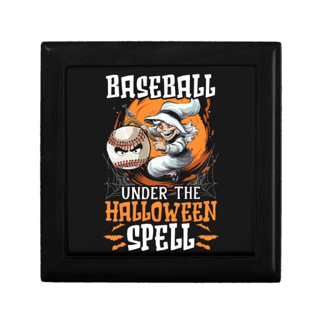 Baseball Halloween Trick Or Treat Baseball Player Gift Box (Front)