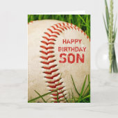 Baseball Happy Birthday Son Card | Zazzle