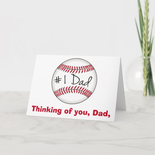 Baseball Happy Father's Day Card | Zazzle.com