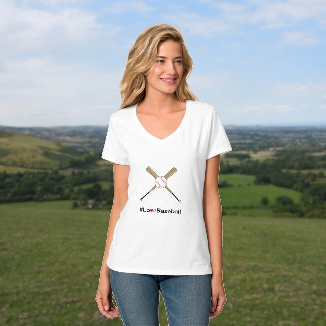 Baseball hashtag slogan crossed bats T-Shirt (Creator Uploaded)